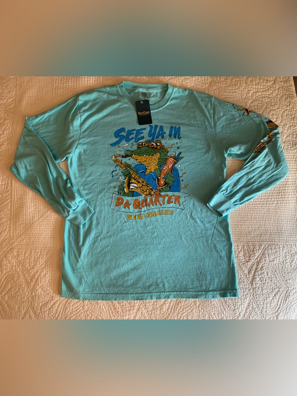 New with tags See Ya In Da Quarter Long Sleeve graphic t-shirt by Dirty Coast